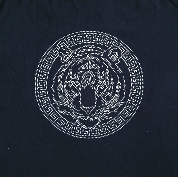Casa Moda Couture Rhinestone💎 Tiger Head🐯 Tee👕 - NWT - Picture 12 of 15